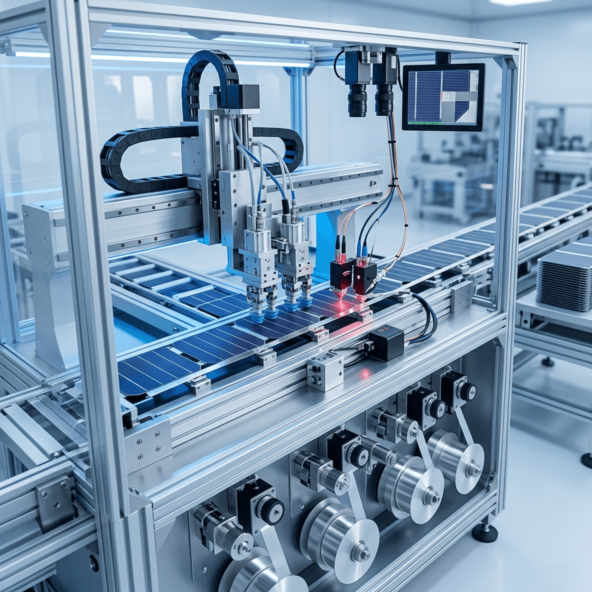 High-Speed Solar Cell Stringers